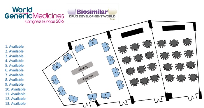 Biosimilar Drug Development 2016 floor plan