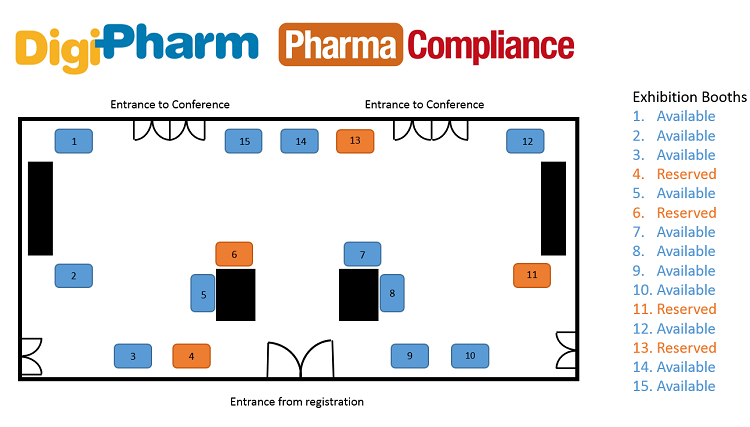 DigiPharm Europe 2016 floorplan