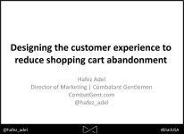 Hafez Adel of Combatant Gentlement gave a presentation at the Etail Show USA 2015.