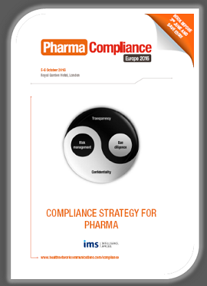 Pharma Compliance Europe 2016 brochure