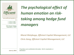 Cheng (Chris) Jiang of Efficient Capital Management's 2015 Presentation