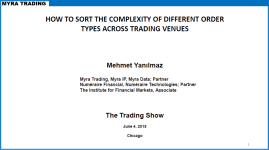 Mehmet Yanilmaz of Myra Trading's 2015 Presentation