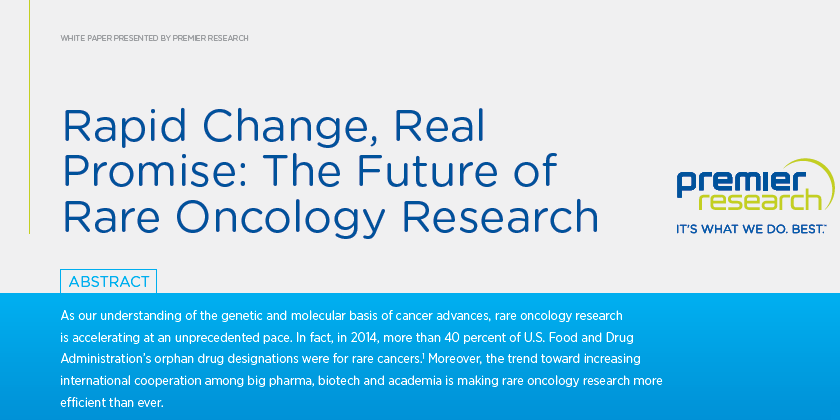 Premier Research - the future of Oncology