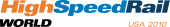 High Speed Rail World USA 2010 logo