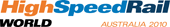 High Speed Rail World Australia 2010 logo