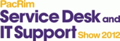 PacRim Service Desk and IT Support Show logo - Strategy, investment, leadership and development