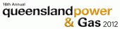 Queensland Power & Gas 2012 logo - Investment, planning & strategy for generators, producers, government and investors