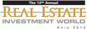 Real Estate Investment World Asia 2013 logo - Capital management, investment and financing for property developers, funds and investors